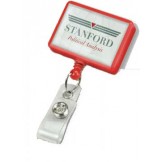 Badge Reel Custom Rectangular  100 Pack